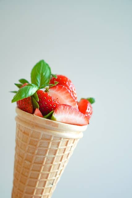 strawberry cone