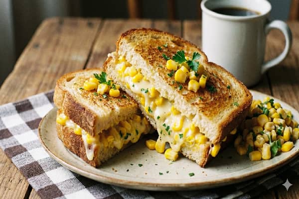 Sweet corn sandwich