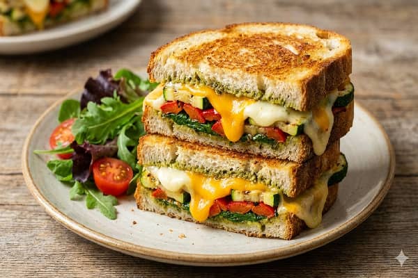 veg double cheese sandwich