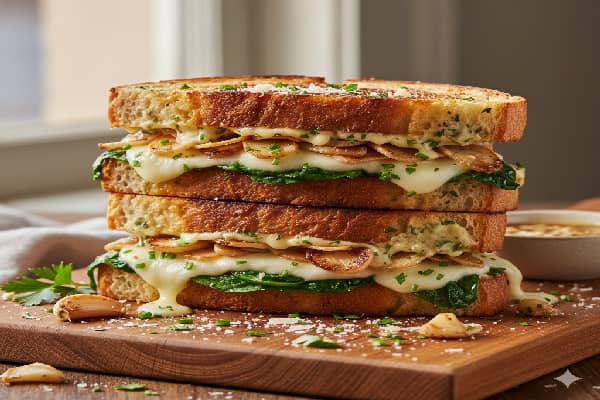 garlic double sandwich
