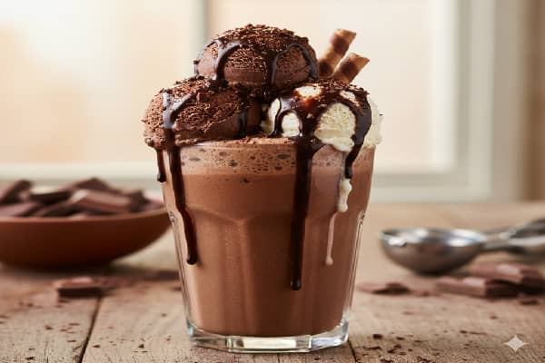Chocolate Shake with Icecream 