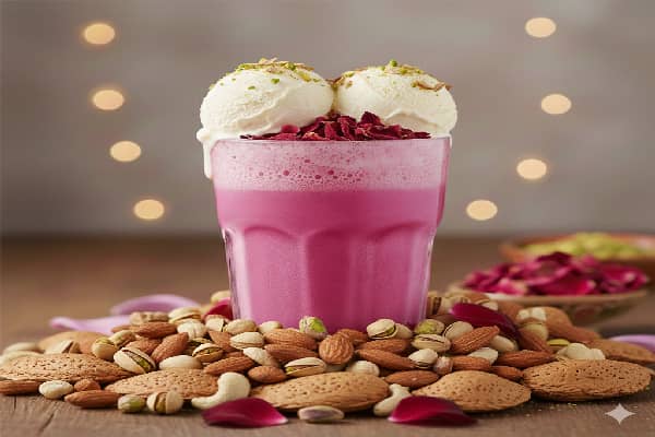 Gulkand Shake with Dry Fruits