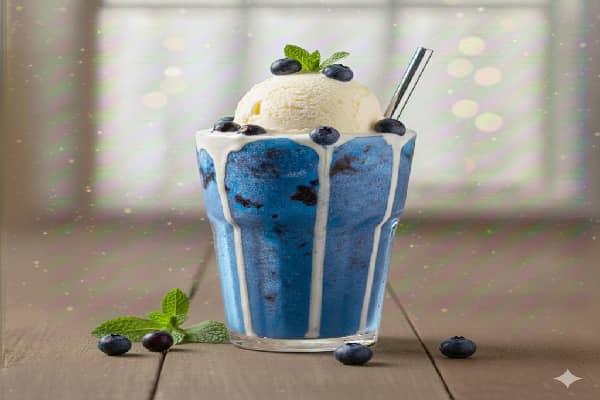Blueberry Shake with Icecream
