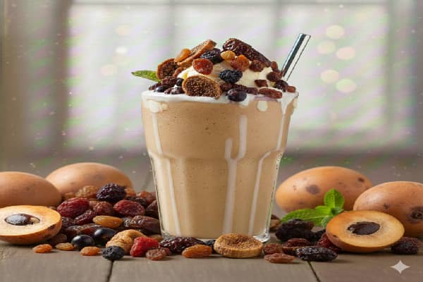 Chikku Shake with Dry Fruit